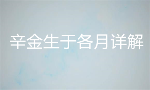 辛金生于各月详解 辛金生于各月喜用取用神详解