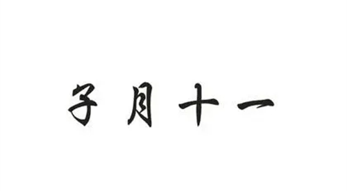 十一月为什么叫子月 为什么农历十一月是子月